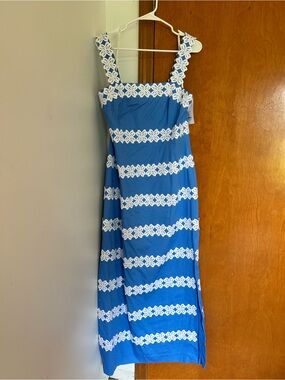 NWT Lilly Pulitzer David maxi dress in sunwashed blue